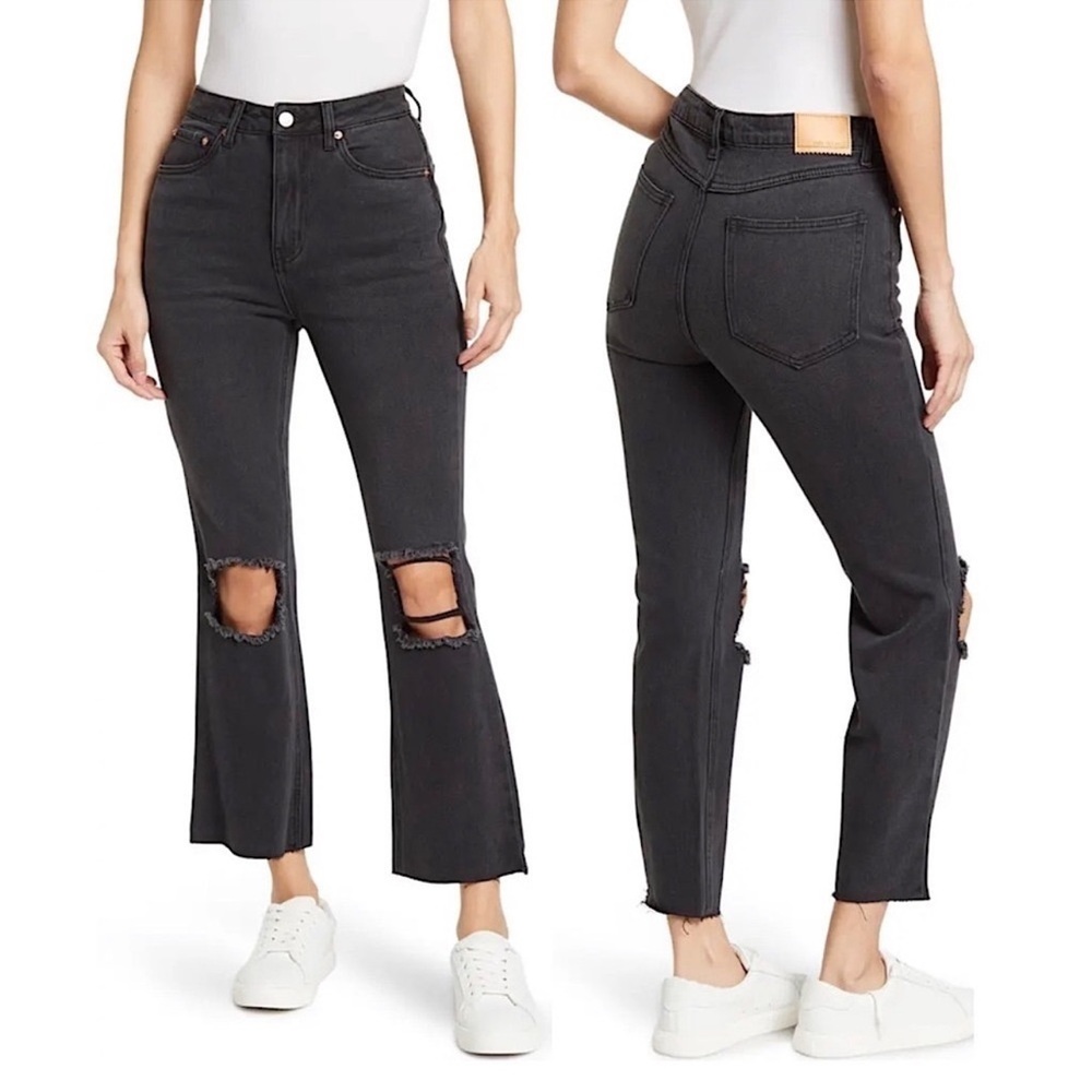 Avec Les Files Black Distressed Jeans